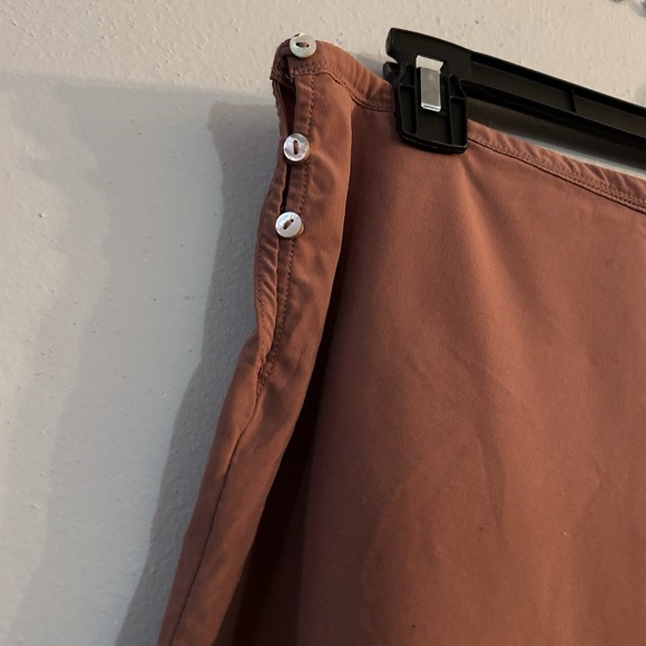 Free People Women's High Waisted Scallop hem Flowy Shorts Brown XL Sleepwear - Picture 8 of 9